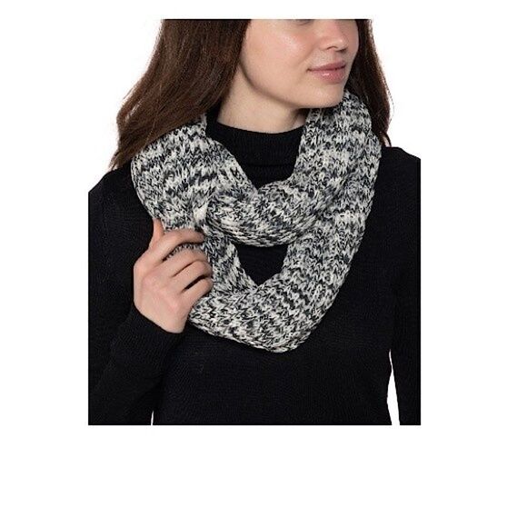 New Style Co Space-Dye Infinity Scarf Black Neutral, women's accessories - Picture 2 of 6